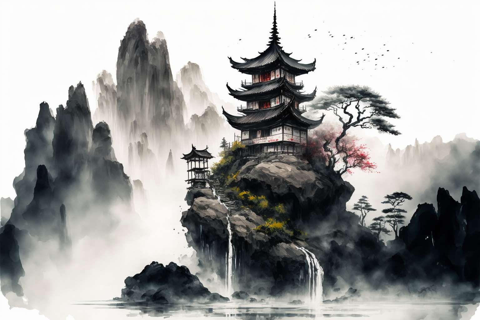 The Sovereign Pagoda: Peak of Eternal Wisdom (Fine Art Digital Print)